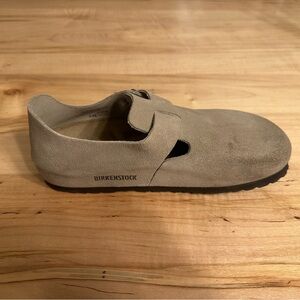 Birkenstock Light Brown Suede Clogs
